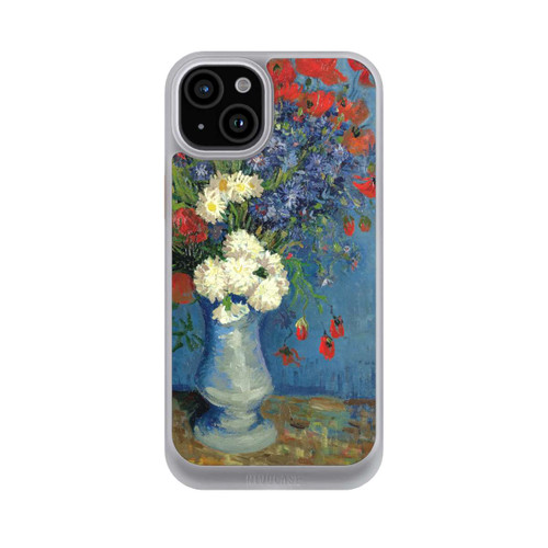 Apple iPhone 15 Plus NIVOcore Stillleben Vase mit Kornblumen und Mohnblumen von Vincent Van Gogh