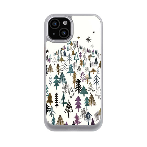 Apple iPhone 15 Plus NIVOcore Bergbäume Wald Lila