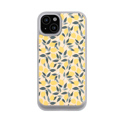 Apple iPhone 15 Plus NIVOcore Rosa Zitronen-Muster