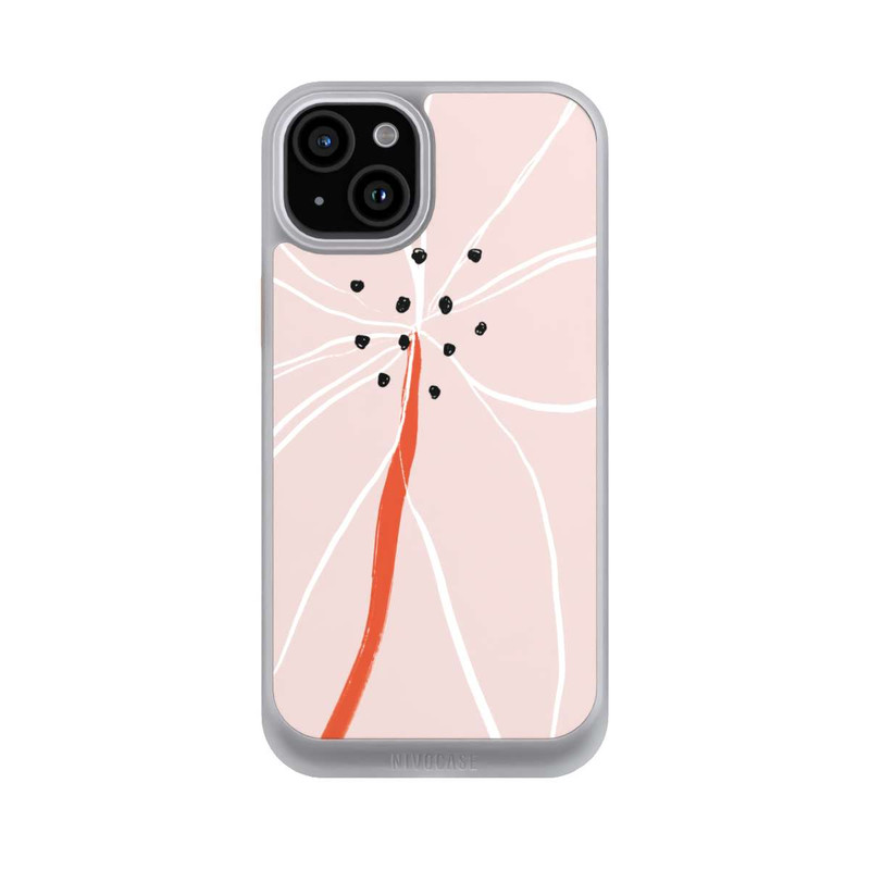 iPhone 15 Plus NIVOcore Abstrakte Blume Nr. 1