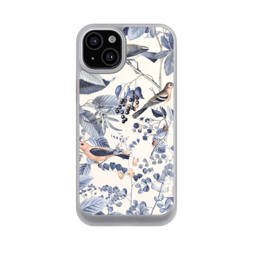 Apple iPhone 15 Plus NIVOcore Vögel und Beeren in Beige
