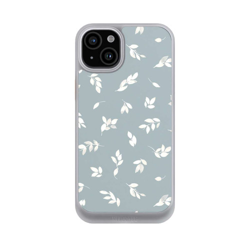 Apple iPhone 15 Plus NIVOcore Herbstblätter grau