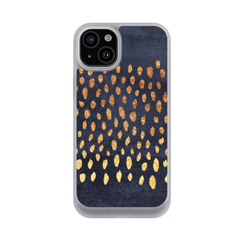 Apple iPhone 15 Plus NIVOcore Muster Gold und Marine