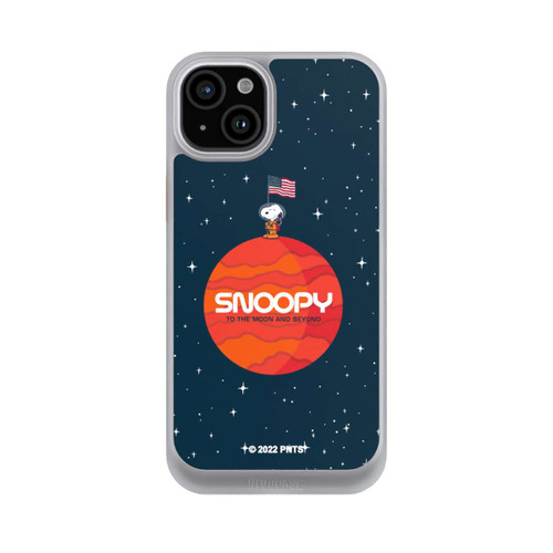 Apple iPhone 15 Plus NIVOcore Snoopy Weltraumreisender Orange