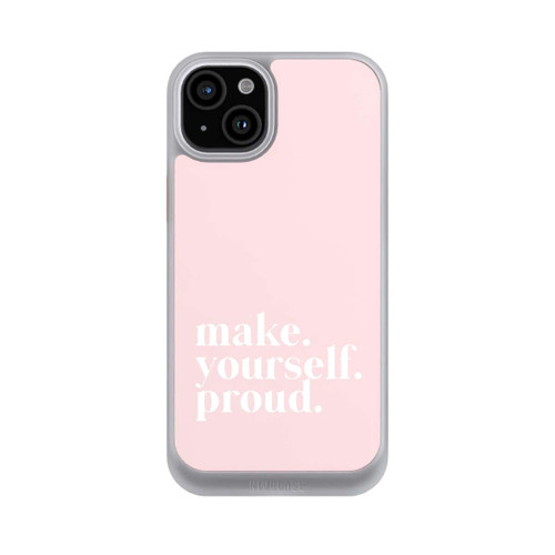 Apple iPhone 15 Plus NIVOcore Make Yourself Proud Zitat - Altrosa