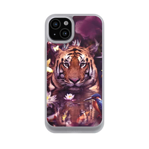 Apple iPhone 15 Plus NIVOcore Tiger Blumenrahmen