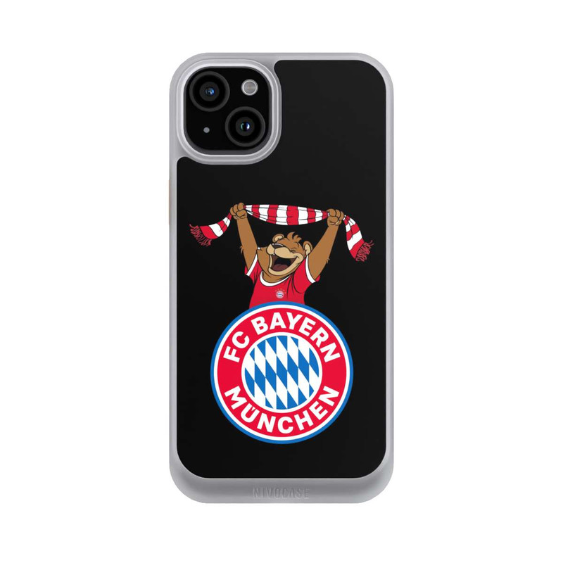 iPhone 15 Plus NIVOcore Bernie Jubel mit Schal Schwarz