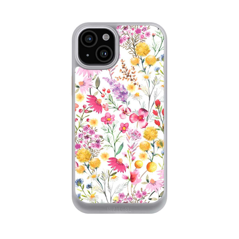 iPhone 15 Plus NIVOcore Botanische Frühlingspflanzen