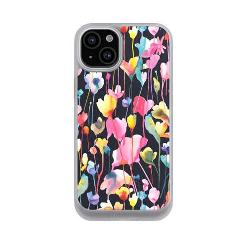 Apple iPhone 15 Plus NIVOcore Wildblumen schwarz
