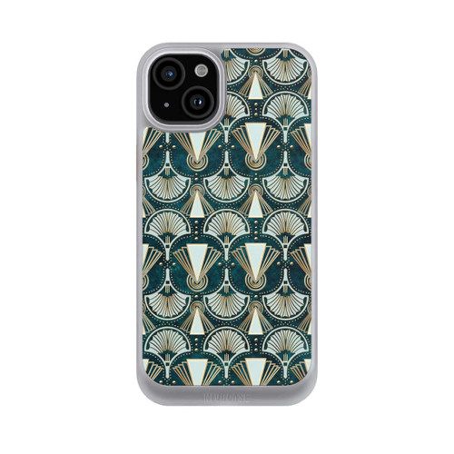 Apple iPhone 15 Plus NIVOcore Art Deco Green Pattern