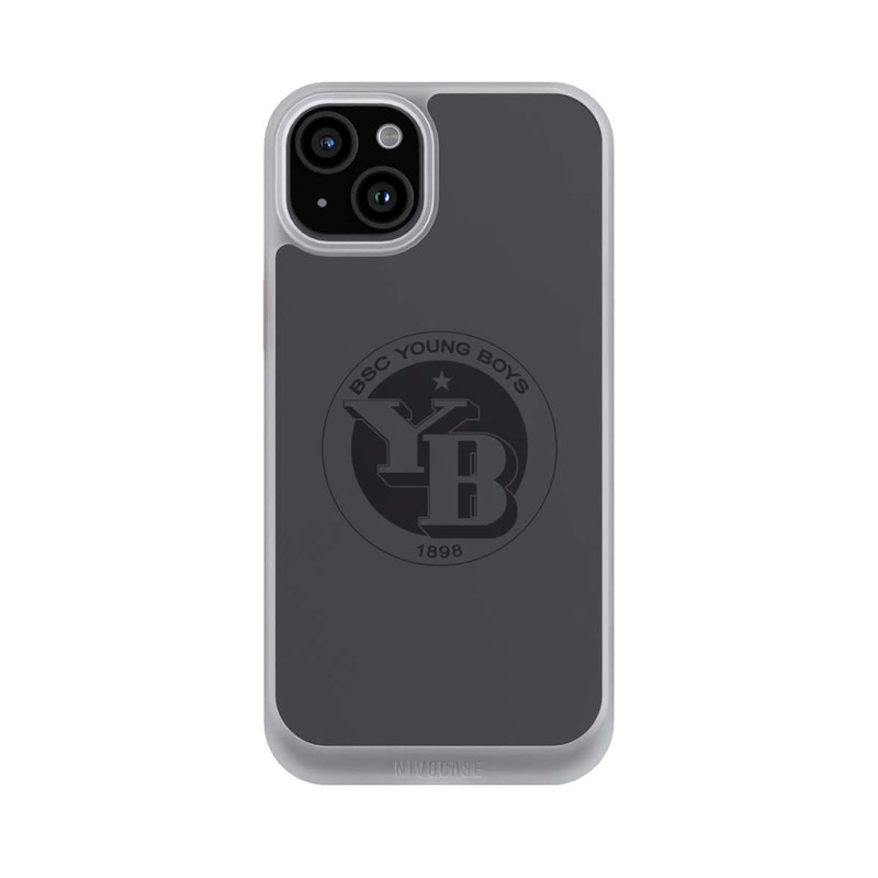 iPhone 15 Plus NIVOcore BSC YB Logo Grau