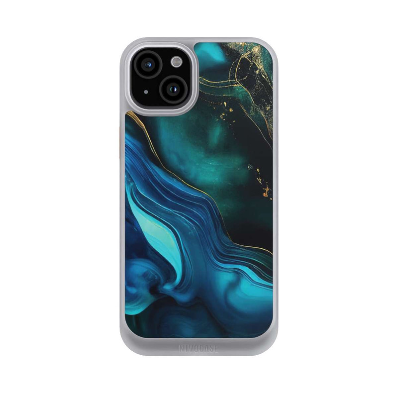 iPhone 15 Plus NIVOcore Blaugoldene Tinte