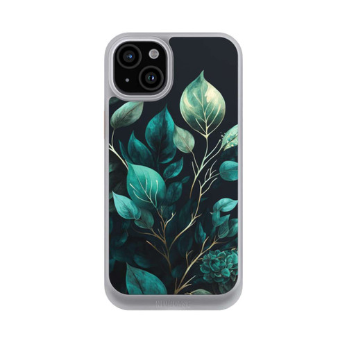 Apple iPhone 15 Plus NIVOcore Eukalyptus dunkler Hintergrund