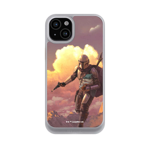 Apple iPhone 15 Plus NIVOcore Der Mandalorianer und Grogu Sonnenguntergang Wolken