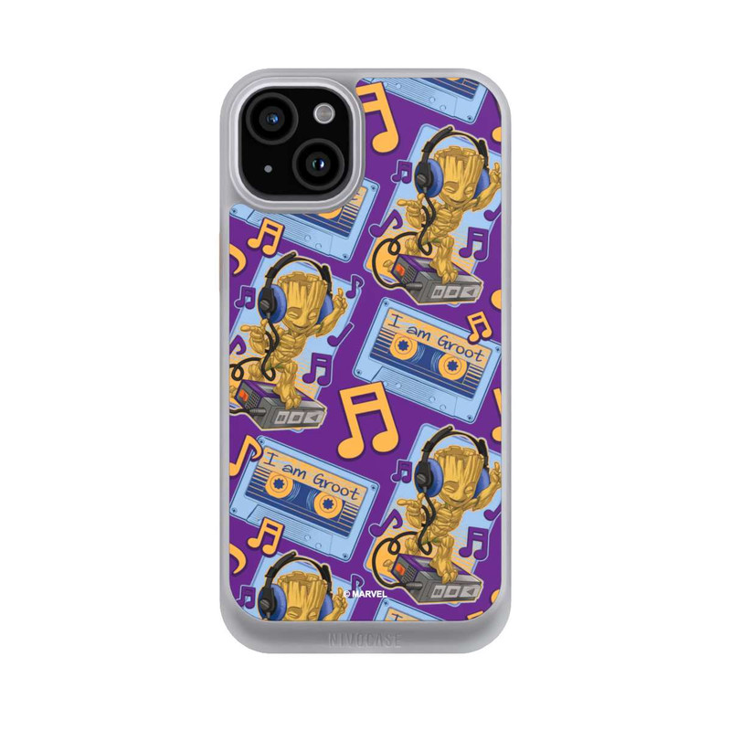 iPhone 15 Plus NIVOcore Groot Comic Headphones Guardians of the Galaxy