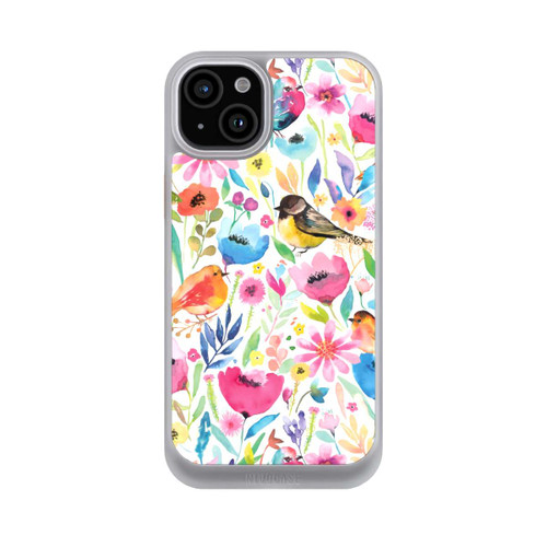 Apple iPhone 15 Plus NIVOcore Wunderliche Vögel und Blumen