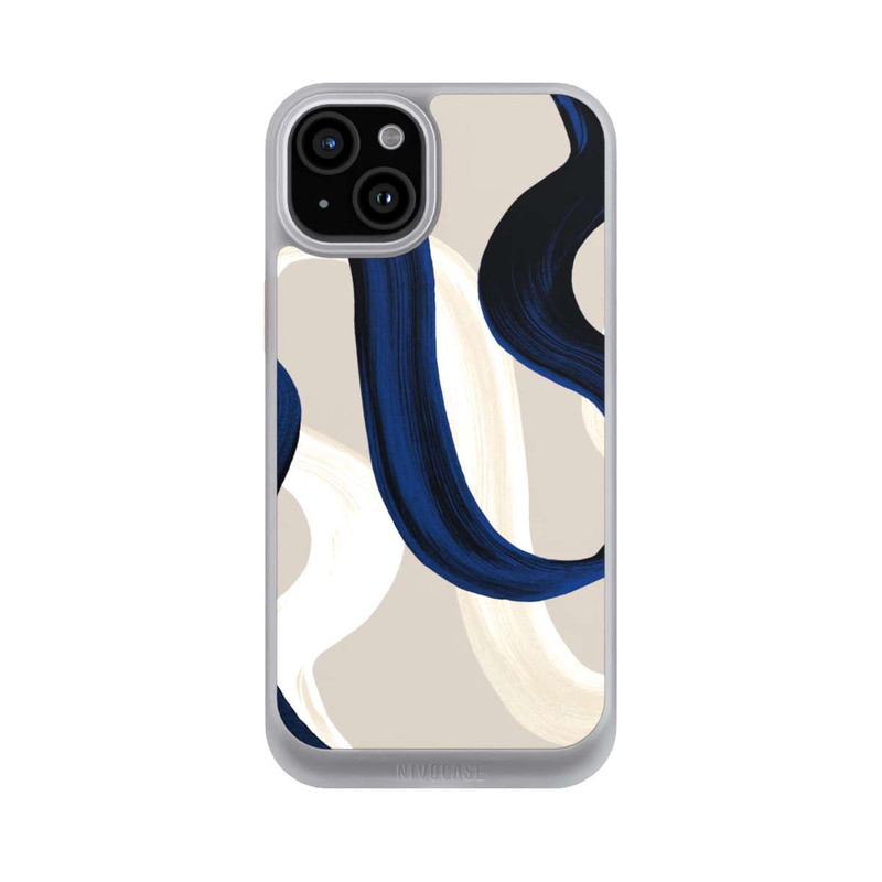 iPhone 15 Plus NIVOcore Abstrakte Pinselstriche 80