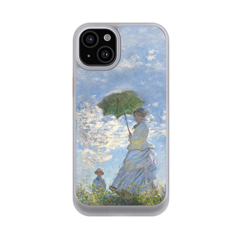 iPhone 15 Plus NIVOcore Frau mit Sonnenschirm - Monet
