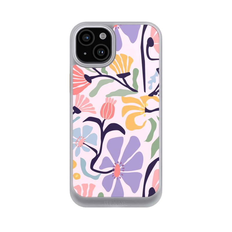 iPhone 15 Plus NIVOcore Flower Market Ibiza Pink