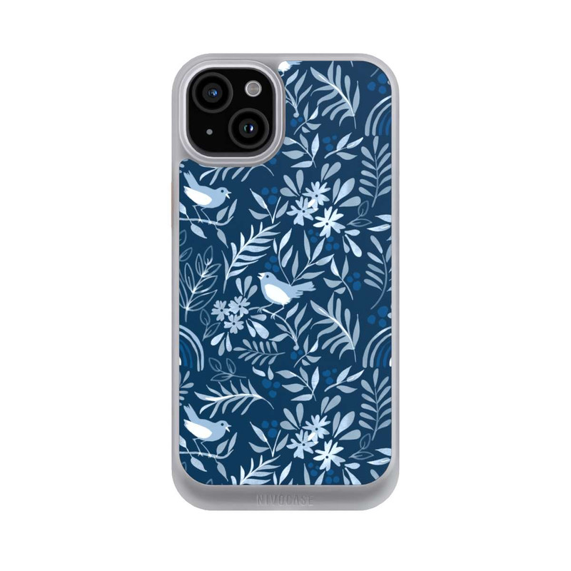 iPhone 15 Plus NIVOcore Classic Blue Pattern