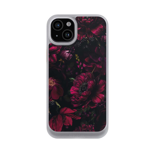 Apple iPhone 15 Plus NIVOcore Dunkle Rote Blumen Liebe