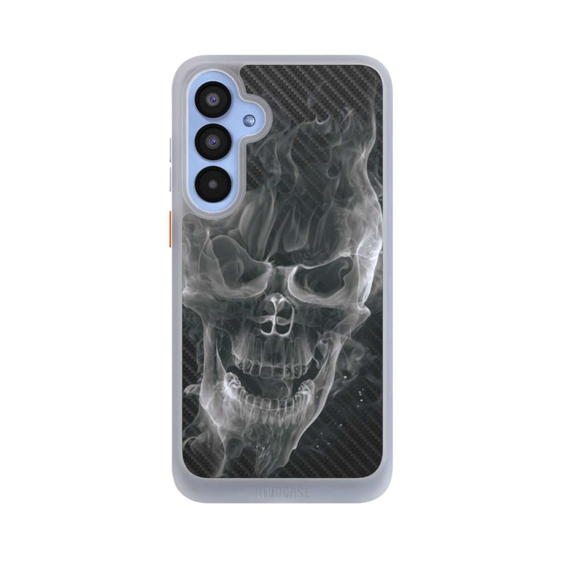 Galaxy A55 5G NIVOcore rauchender Totenkopf Carbon
