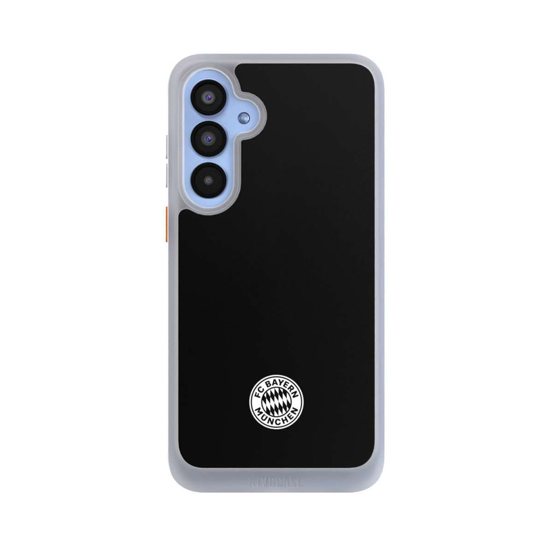 Galaxy A55 5G NIVOcore Klassisches FCB Logo Klein - Weiß auf Schwarz