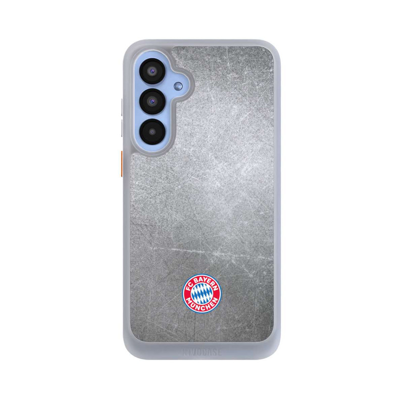 Galaxy A55 5G NIVOcore Klassisches FCB Logo Klein - Bunt auf Metalllook
