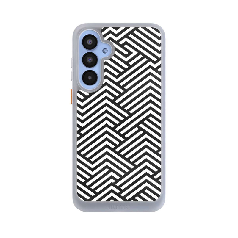 Galaxy A55 5G NIVOcore Schwarz und Weiß ZigZag