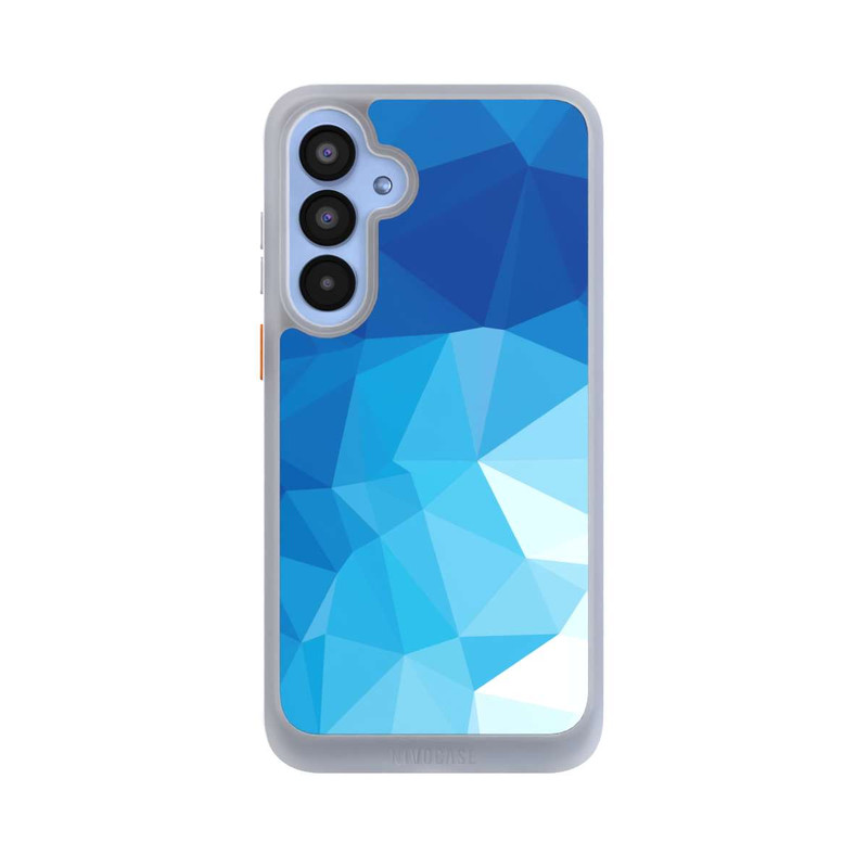 Galaxy A55 5G NIVOcore Mosaïque Polygonale Bleue