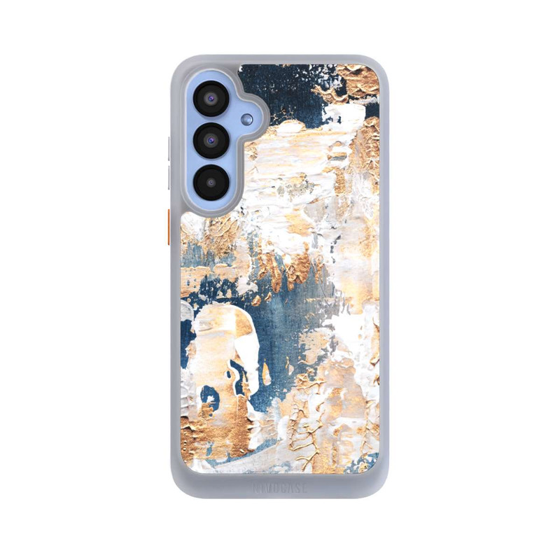 Galaxy A55 5G NIVOcore Abstraktion Blau und Gold