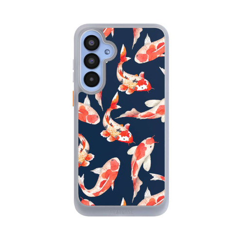 Samsung Galaxy A55 5G NIVOcore Koi auf blauem Hintergrund