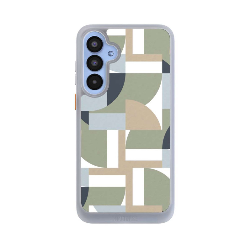 Galaxy A55 5G NIVOcore Futuristic Bauhaus Polygons Beige