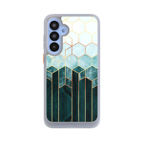 Samsung Galaxy A55 5G NIVOcore Blaugrüne Sechsecke