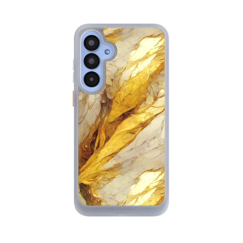 Galaxy A55 5G NIVOcore Weiße Marmor-Golddruckschichten