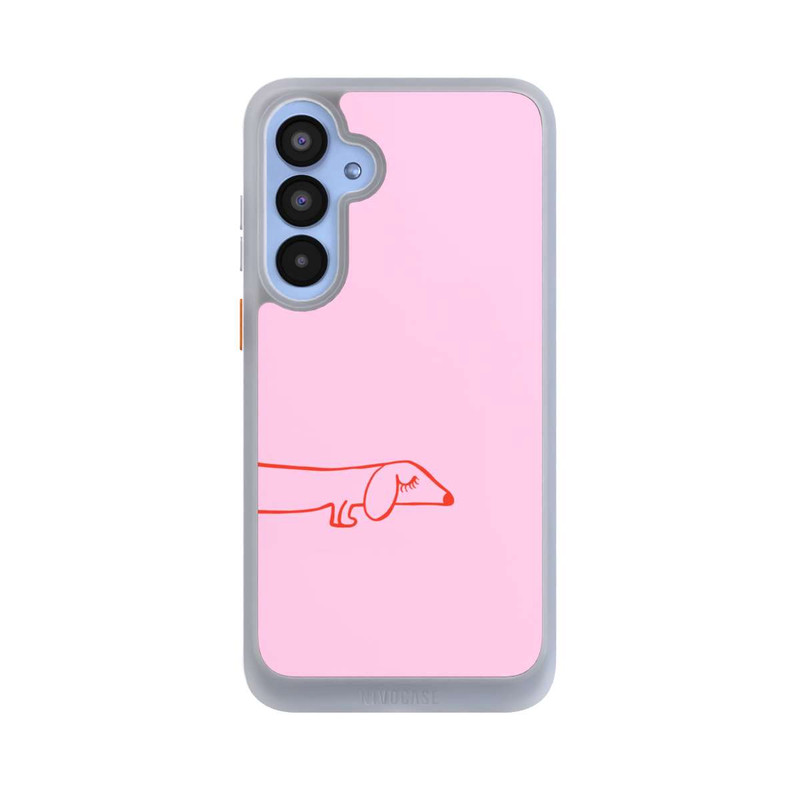 Galaxy A55 5G NIVOcore Dachshund Illustration Pink