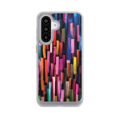Samsung Galaxy A56 5G NIVOcore Bunte Pinselstriche schwarz