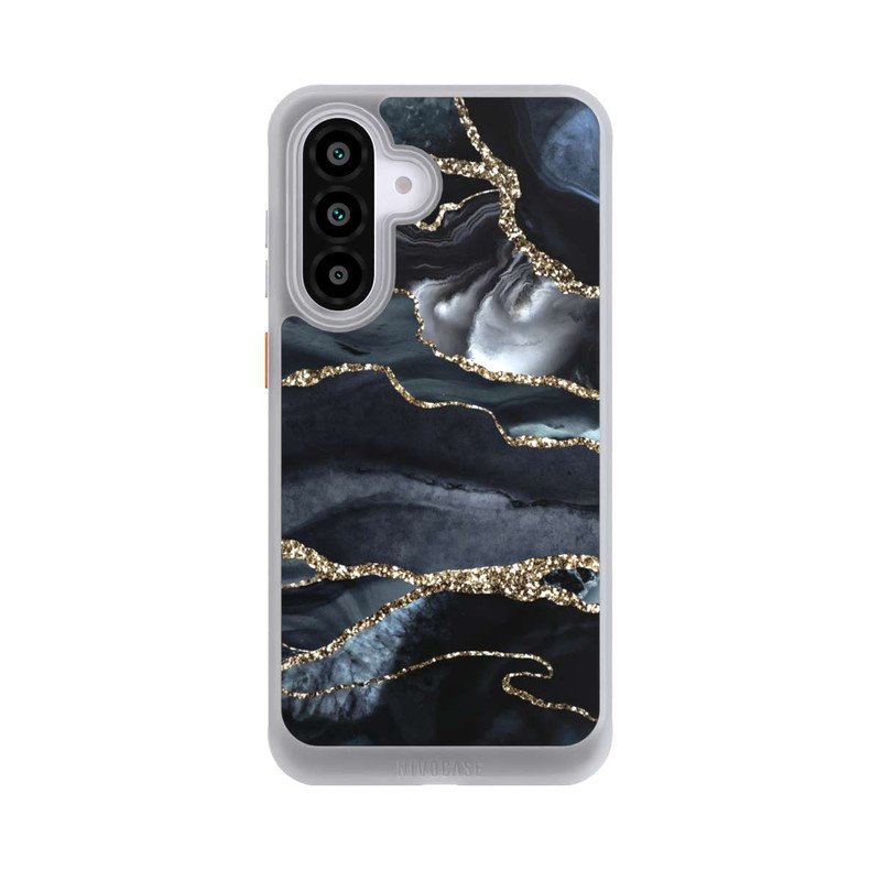 Galaxy A56 5G NIVOcore Dunkler Marmor Gold Glitzerlook