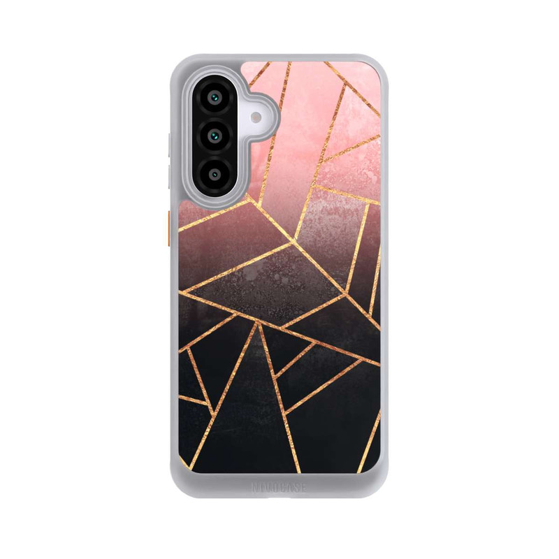 Galaxy A56 5G NIVOcore Pink And Black Stone Gold Print