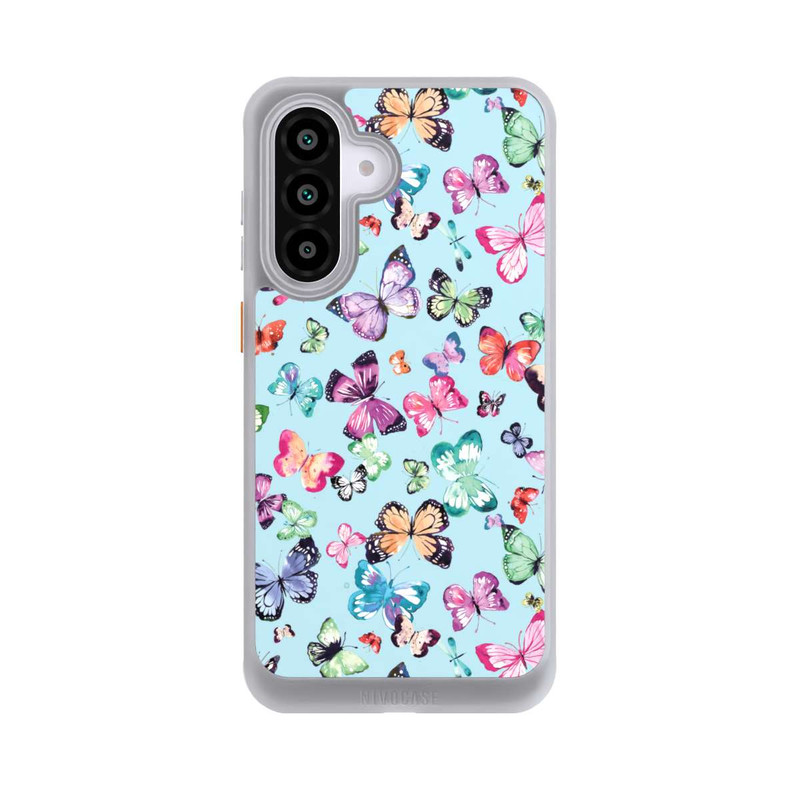 Galaxy A56 5G NIVOcore Butterflies Pink Orange Blue