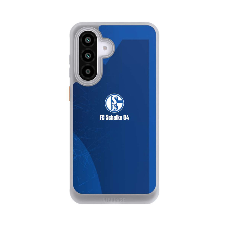 Galaxy A56 5G NIVOcore Schalke 04 Blauer Hintergrund Mit Logo