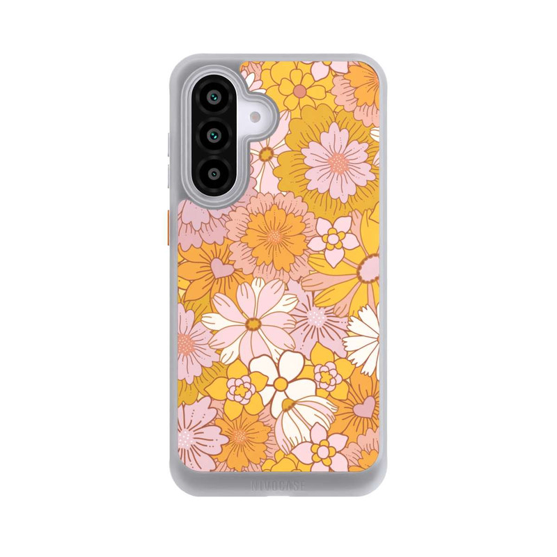 Galaxy A56 5G NIVOcore Retro Flower Walpaper Yellow