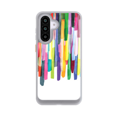 Samsung Galaxy A56 5G NIVOcore Bunte Streifen Weißer Hintergrund