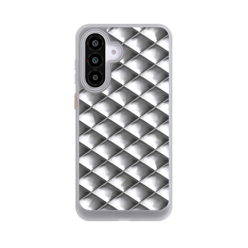 Galaxy A56 5G NIVOcore Glamour Silver Squares