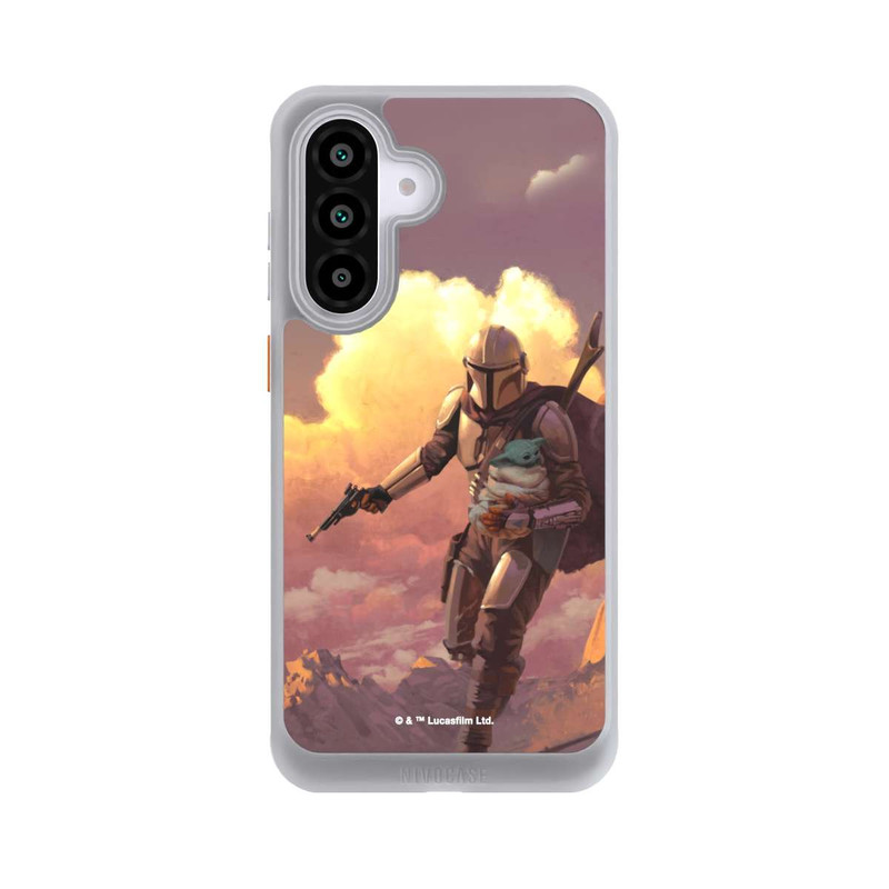 Galaxy A56 5G NIVOcore Les nuages ​​du coucher du soleil Mandalorien et Grogu