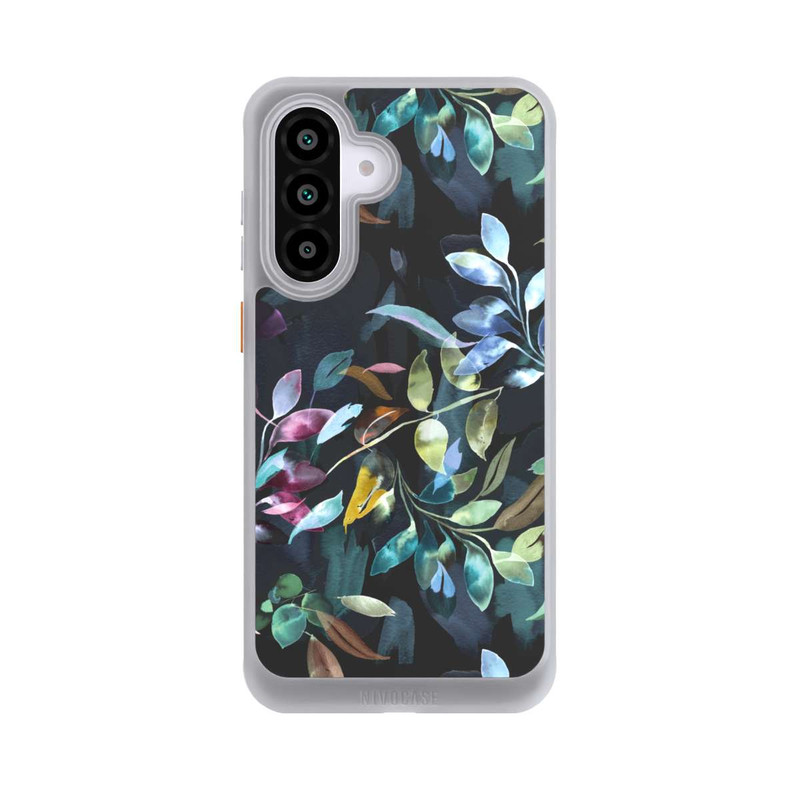 Galaxy A56 5G NIVOcore Aquarelle Feuilles Mystiques Noir
