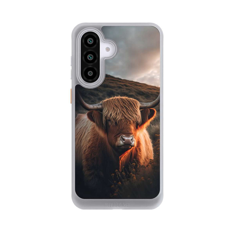 Galaxy A56 5G NIVOcore Highland Cow With Big Horns with AI