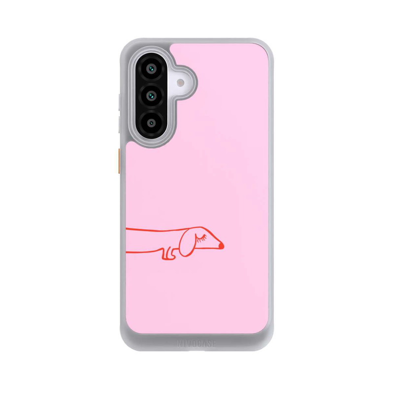 Galaxy A56 5G NIVOcore Dachshund Illustration Pink