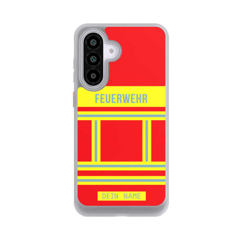 Samsung Galaxy A56 5G NIVOcore Feuerwehr Uniform Rot Personalisierbar
