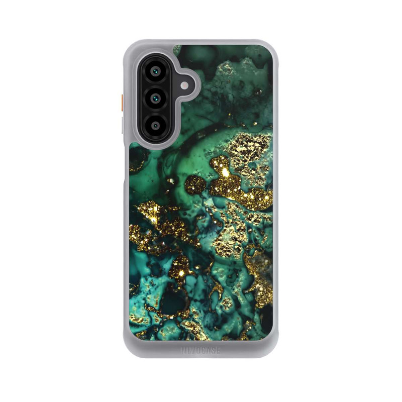 Galaxy A17 5G NIVOcore Cyan Glitzer Marmorlook